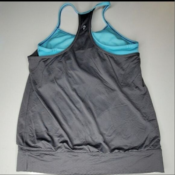 14 IVIVVA BUILT IN BRA girls gray TANK LULULEMON - Picture 1 of 6